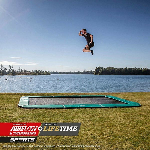 Батут Berg Ultim Champion FlatGround 410cm Green