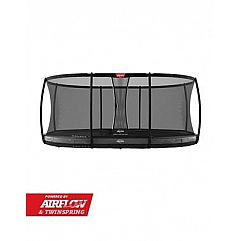 Батут Berg Grand Elite InGround 520см Greyз сіткою Deluxe