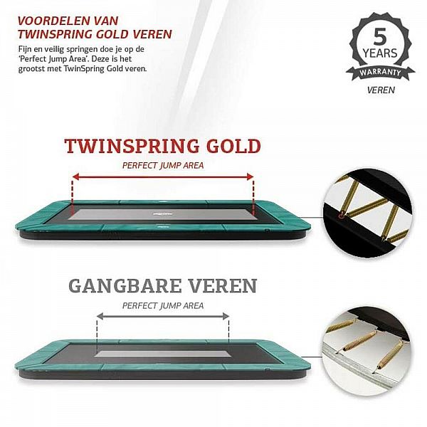 Батут Berg Ultim Champion FlatGround 410cm Grey + AeroWall BLK&GRY