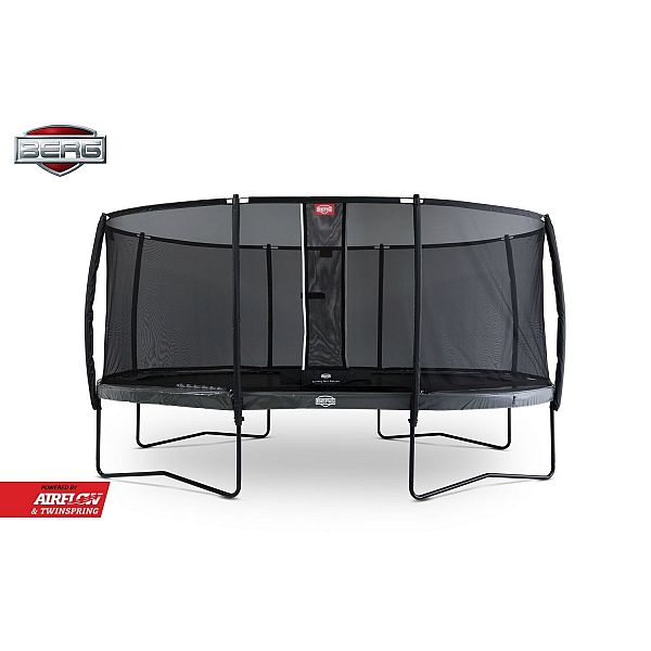 Батут Berg Grand Elite 520см Grey із сіткою Deluxe