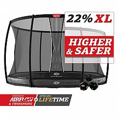 Батут Berg Elite InGround 430см Grey Levels із сіткою DLX XL