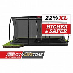 Батут Berg Ultim Elite FlatGround 500cm Grey сеткою DLX XL