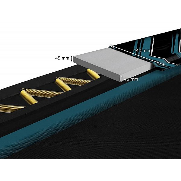 Батут Berg Ultim Elite FlatGround 500см Black + AeroWall 2x2 Black