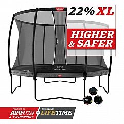 Батут Berg Champion 430см Grey Levels із сіткою DLX XL