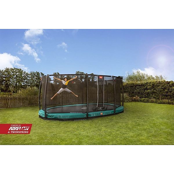 Батут Berg Grand Champion InGround 520cm Green сеткою DLX XL