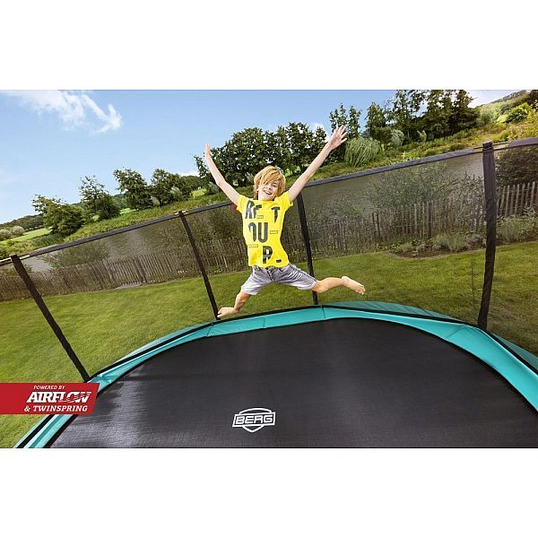 Батут Berg Grand Champion InGround 520cm Green сеткою DLX XL