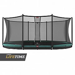 Батут Berg Grand Favorit InGround 520cm Green сеткою Comfort