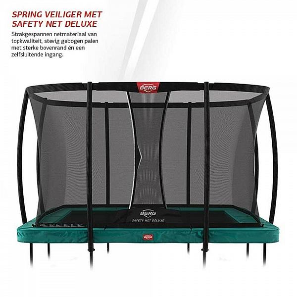 Батут Berg Ultim Champion 330см Grey з сеткою Deluxe