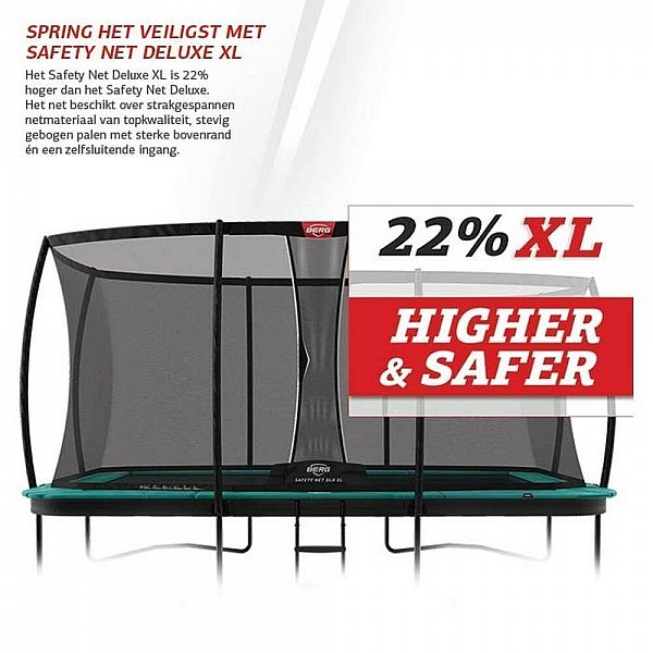 Батут Berg Ultim Champion 410cm Green сеткою DLX XL