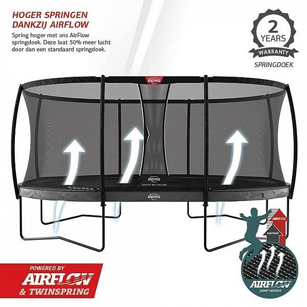 Батут Berg Grand Elite InGround 520см Grey