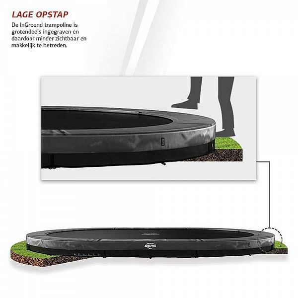Батут Berg Grand Elite InGround 520см Grey