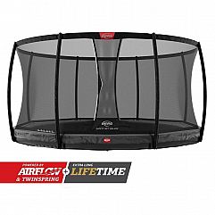 Батут Berg InGround Champion Grey 430см сеткою Deluxe