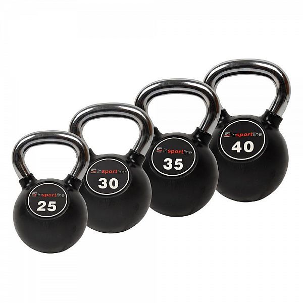 Обгумована гиря inSPORTline Kettlebell Profi 30кг