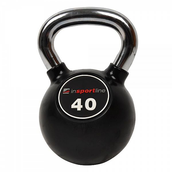 Обгумована гиря inSPORTline Kettlebell Profi 40кг