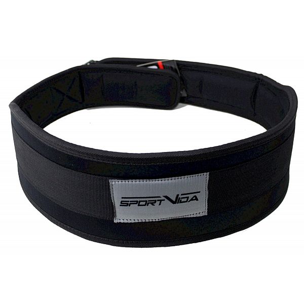 Пояс для тяжелой атлетики неопреновый SportVida SV-AG0100 (XL) Black