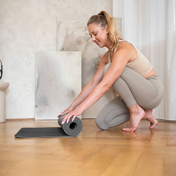 Килимок для йоги YM10 HMS, сірий