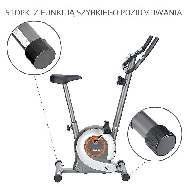 Велотренажер магнитный HMS M8750 серый