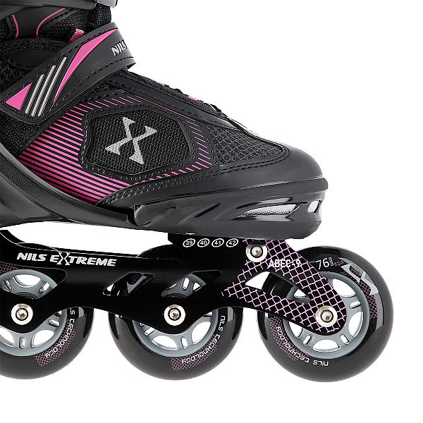 Роликові ковзани Nils Extreme NA9080 розм. S 31-34 чорно-фіолетовий