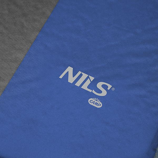 Самонадувний килимок з подушкою Nils Camp NC4349 синій-сірий