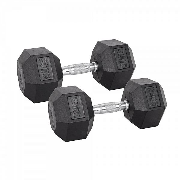 Набір шестигранних гантелей inSPORTline Hexsteel 2 x 3-40 кг