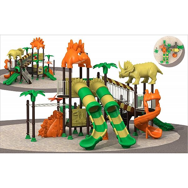 Игровой комлекс-площадка для детей Dinosaur Series HDS-ZLJ1212