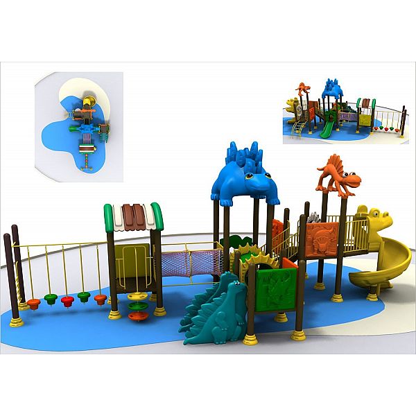 Игровой комлекс-площадка для детей Dinosaur Series HDS-ZLJ538
