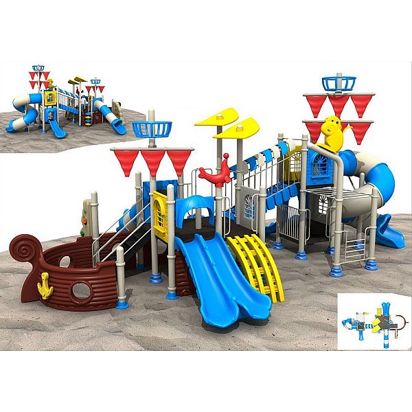 Игровой комлекс-площадка для детей Pirate Ship HDS-HD1110