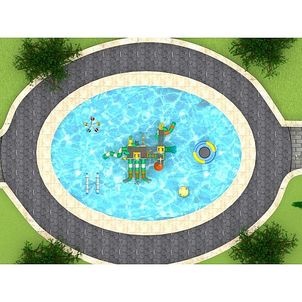 Игровой комлекс-площадка для детей Water Park HDS-ZR1219