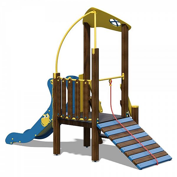 Ігровий комплекс жовто-блакитний «Чемпіон-NEW» InterAtletika T814 NEW