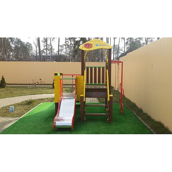 Игровой комплекс красно-зелено-желтый «Кроха-NEW» InterAtletika TE810 NEW