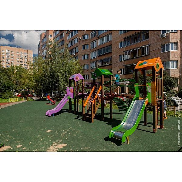 Ігровий комплекс червоно-зелено-жовтий "Карапуз-NEW" InterAtletika T803 NEW