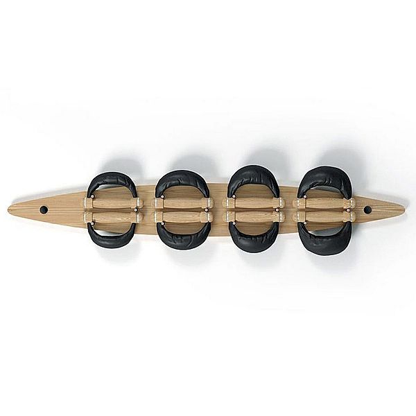 Гантелі NOHrD SwingBell 2-8кг з дошкою Board Natural Ясен