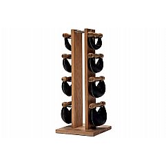 Гантелі з підставкою NOHrD SwingBel Tower 2-8 Kg Set Oak Oak Leather