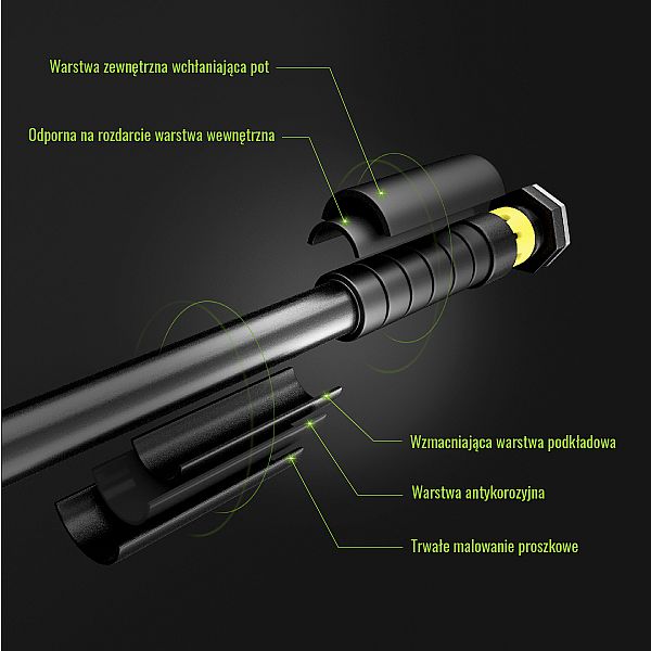 Турник в дверной проем HMS Premium DD201 90-130см