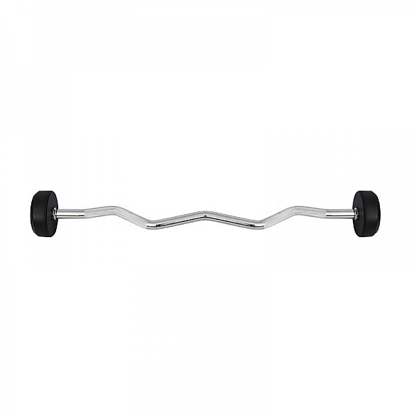 Штанга фиксированная обрезиненная ломаная HMS GSL-10 10кг