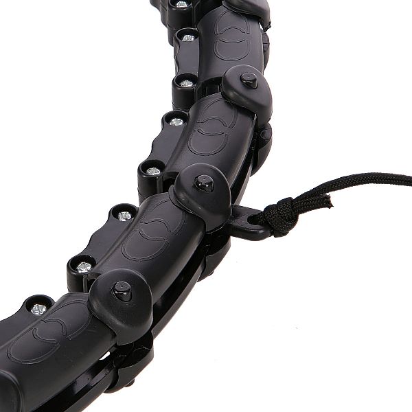 Хула-хуп з тягарцем PlusSize HMS HHW11 60-126 см, чорний