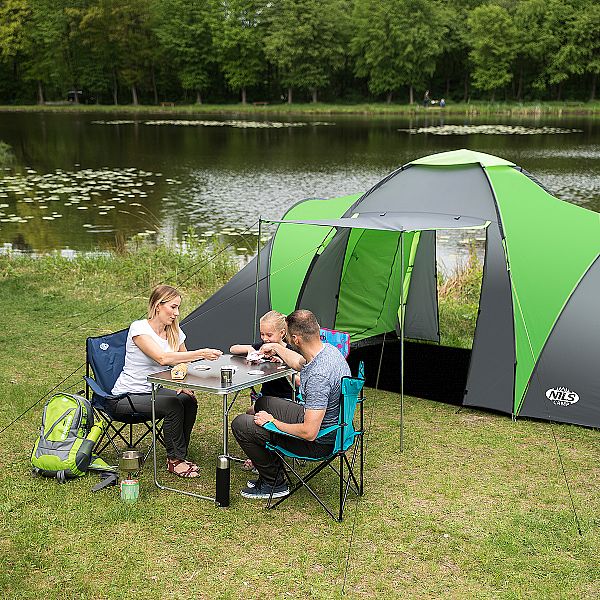 Туристичний намет Nils Camp NC6031 Highland зелено-сірий