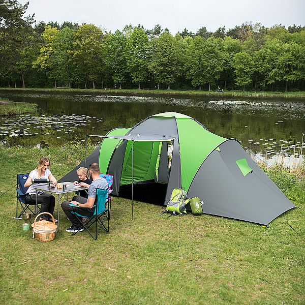Туристичний намет Nils Camp NC6031 Highland зелено-сірий