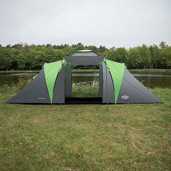 Туристичний намет Nils Camp NC6031 Highland зелено-сірий