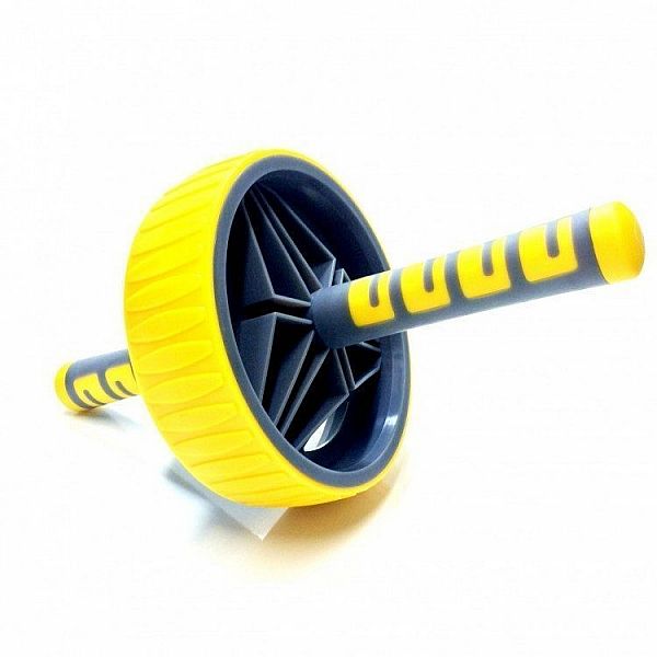 Ролик для пресса LiveUp Exercise Wheel 19 см Yellow-Black (LS3371)