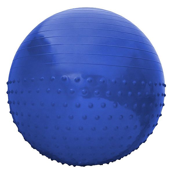 М'яч для фітнесу (фітбол) напівмасажний SportVida 65 cm Anti-Burst SV-HK0292 Blue