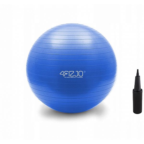 М'яч для фітнесу (фітбол) 4FIZJO 65 cm Anti-Burst 4FJ0030 Blue