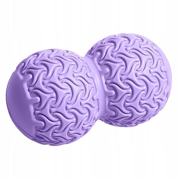 Масажний м'яч подвійний SportVida Massage Duoball 10 x 18 см SV-HK0235 Purple
