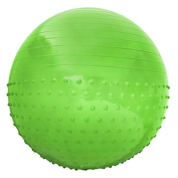 М'яч для фітнесу (фітбол) напівмасажний SportVida 55 cm Anti-Burst SV-HK0291 Green