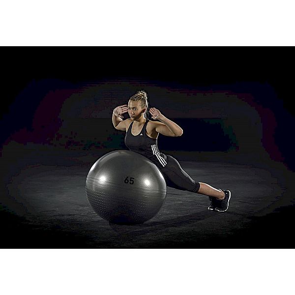 Adidas м'яч гімнастичний 65см сірий ADBL-13246GR