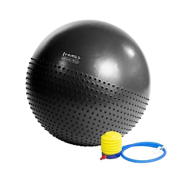 Гімнастичний м'яч HMS YB03 75см чорний
