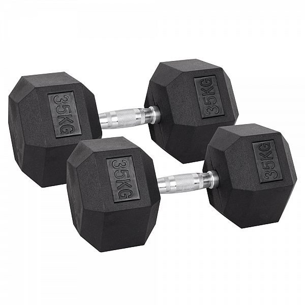 Набір шестигранних гантелей inSPORTline Hexsteel 2 x 3-40 кг