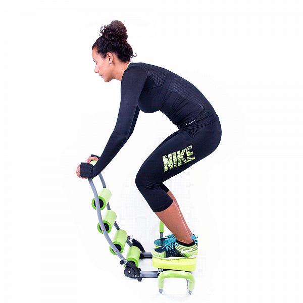 Коляска для мишок брюшного преса inSPORTline AB Perfect Twist, зелена