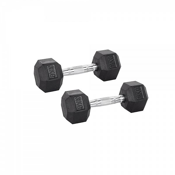 Набір шестигранних гантелей inSPORTline Hexsteel 2 x 3-40 кг