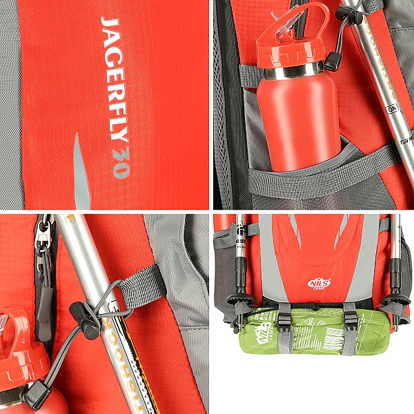 Рюкзак туристичний Nils Camp Jagerfly CBT7156 червоний
